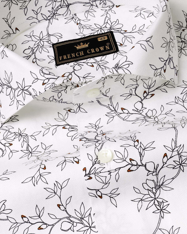 Bright White Floral Printed Dobby Textured Premium Cotton Shirt 6577-CA-38,6577-CA-H-38,6577-CA-39,6577-CA-H-39,6577-CA-40,6577-CA-H-40,6577-CA-42,6577-CA-H-42,6577-CA-44,6577-CA-H-44,6577-CA-46,6577-CA-H-46,6577-CA-48,6577-CA-H-48,6577-CA-50,6577-CA-H-50,6577-CA-52,6577-CA-H-52