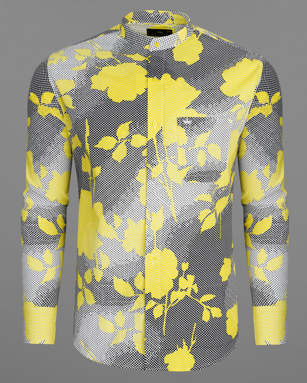 Jade Black and Portica Yellow Floral Printed Premium Cotton Shirt 7728-M-YL-38,7728-M-YL-38,7728-M-YL-39,7728-M-YL-39,7728-M-YL-40,7728-M-YL-40,7728-M-YL-42,7728-M-YL-42,7728-M-YL-44,7728-M-YL-44,7728-M-YL-46,7728-M-YL-46,7728-M-YL-48,7728-M-YL-48,7728-M-YL-50,7728-M-YL-50,7728-M-YL-52,7728-M-YL-52