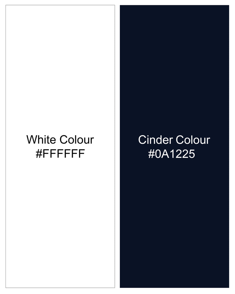 Cinder Black and White Floral Printed Premium Cotton Shirt         9573-CC-BLE-SS-H-38, 9573-CC-BLE-SS-H-39, 9573-CC-BLE-SS-H-40, 9573-CC-BLE-SS-H-42, 9573-CC-BLE-SS-H-44, 9573-CC-BLE-SS-H-46, 9573-CC-BLE-SS-H-48, 9573-CC-BLE-SS-H-50,  9573-CC-BLE-SS-H-52