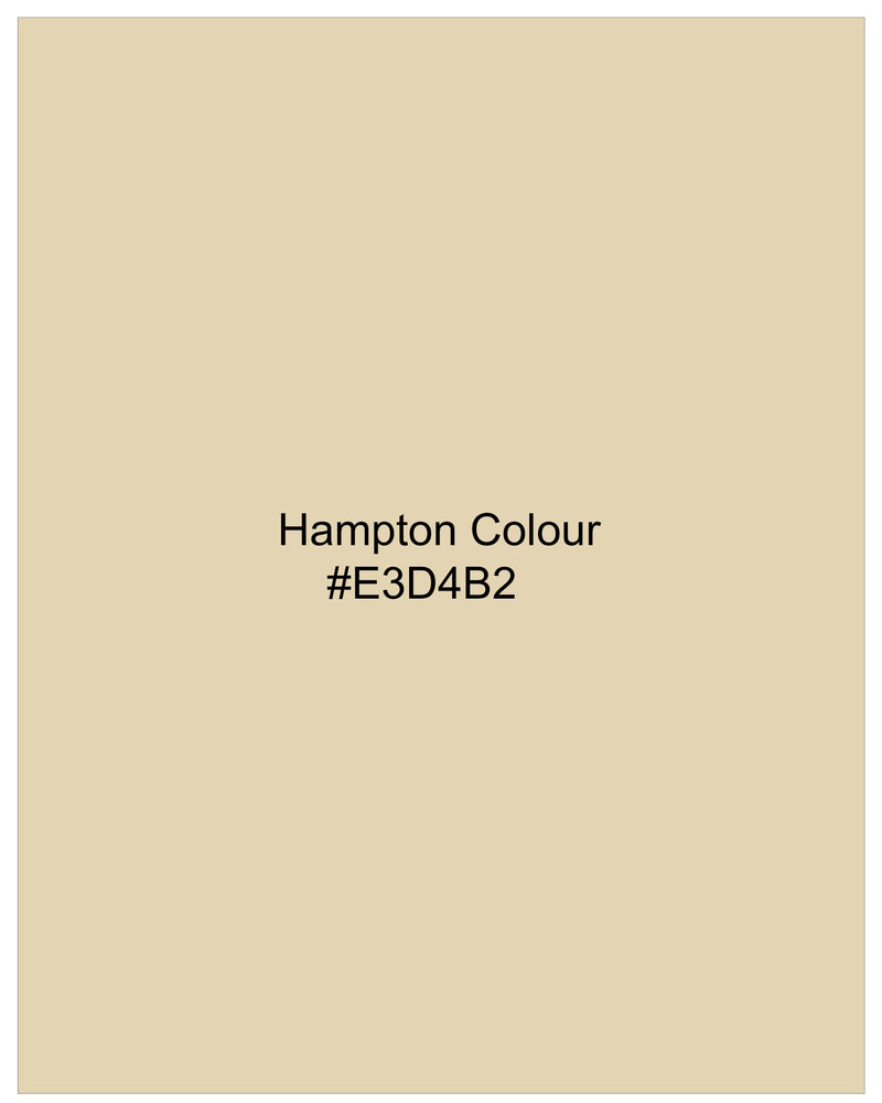 Hampton Beige Premium Cotton Bandhgala Blazer