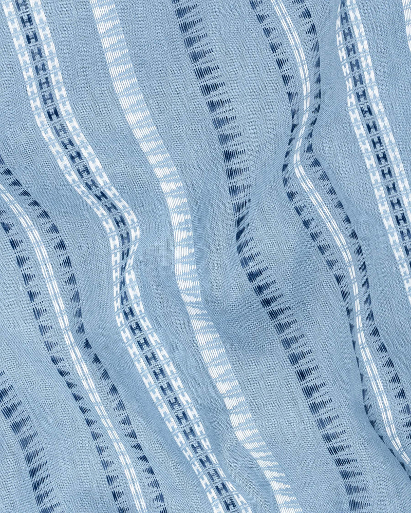 Glacier Blue Dobby Textured Premium Giza Cotton Kurta KT008-39, KT008-40, KT008-42, KT008-44, KT008-46