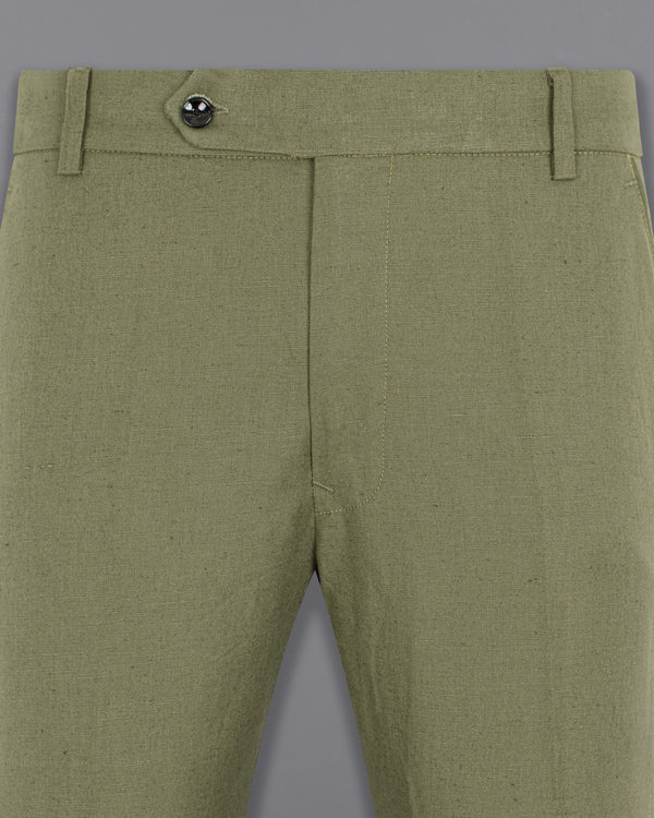 Granite Green Luxurious Linen Pant
