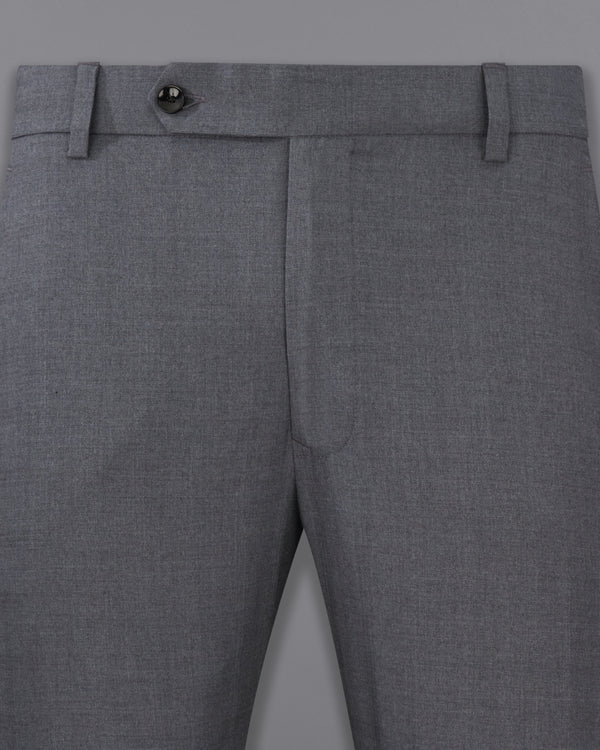 Wenge Gray Textured  Pant