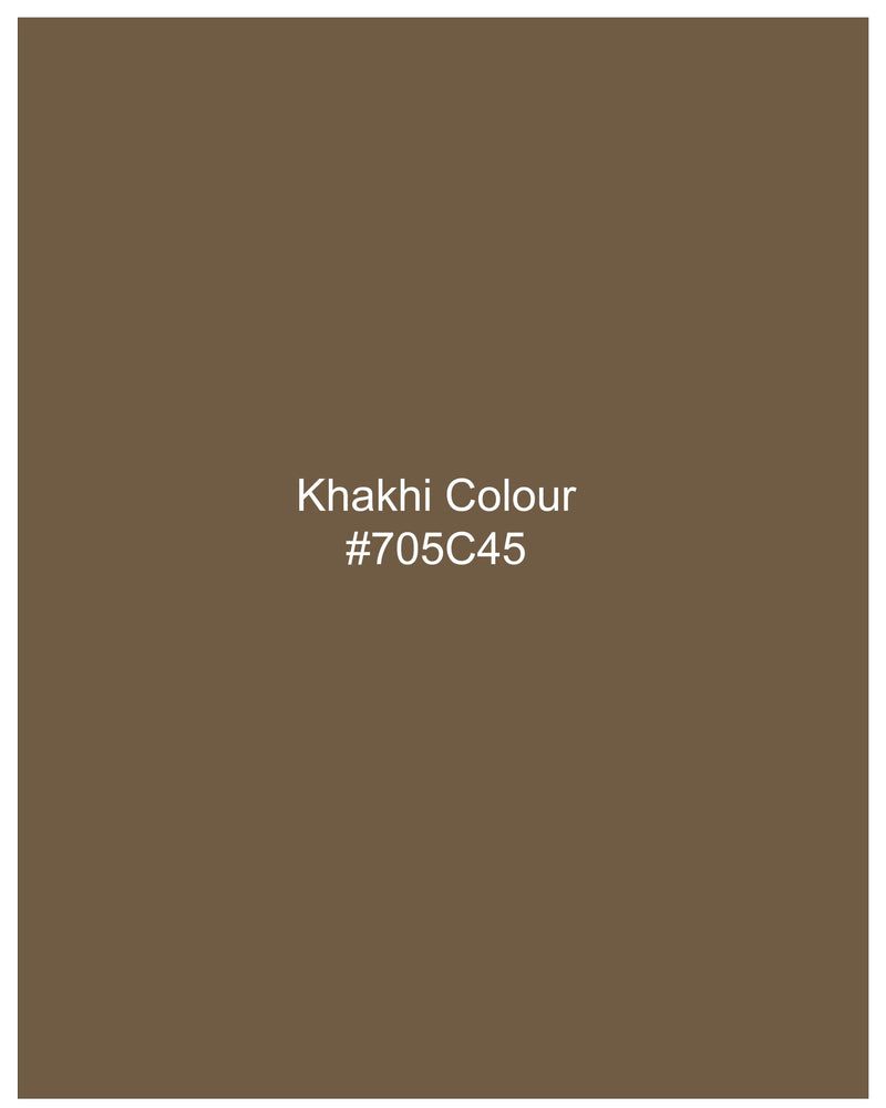 Khaki Brown Textured Nehru Jacket WC2463-36, WC2463-38, WC2463-40, WC2463-42, WC2463-44, WC2463-46, WC2463-48, WC2463-50, WC2463-52, WC2463-54, WC2463-56, WC2463-58, WC2463-60