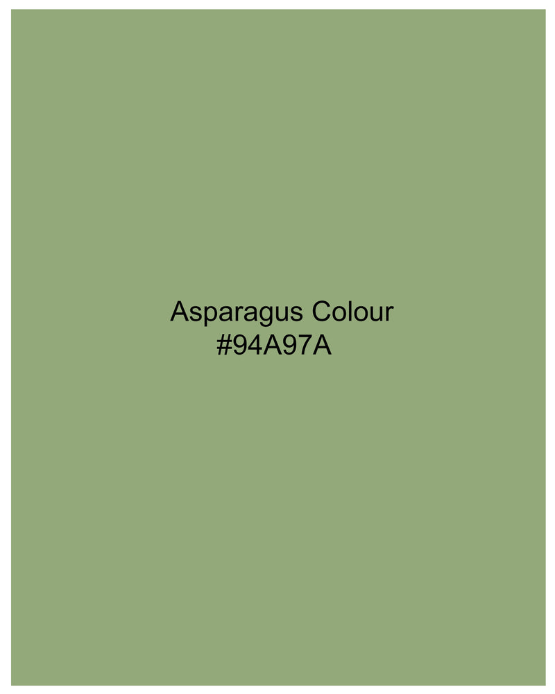 Asparagus Green Premium Cotton Crop Top