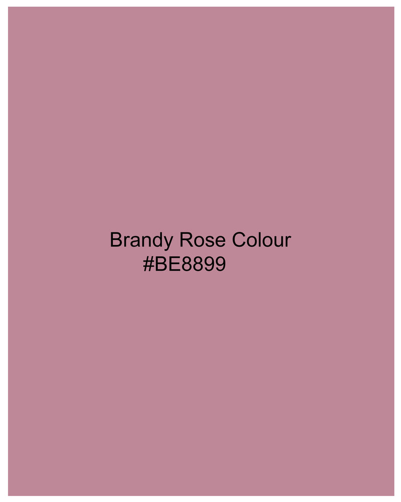 Brandy Rose Pink Viscose Crop Top