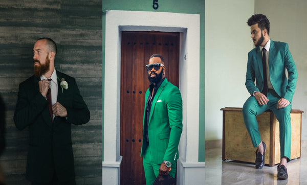 Green Suits Combinations For Men