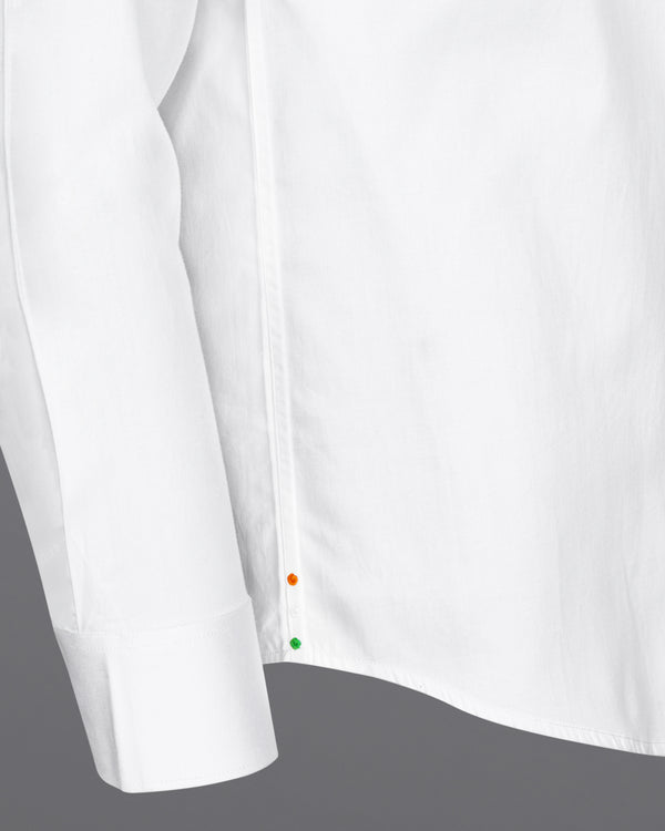 Bright White with Bottom Right Tricolour Embroidered Super Soft Premium Cotton Shirt 1062-BLK-P570-1P-38, 1062-BLK-P570-1P-H-38, 1062-BLK-P570-1P-39, 1062-BLK-P570-1P-H-39, 1062-BLK-P570-1P-40, 1062-BLK-P570-1P-H-40, 1062-BLK-P570-1P-42, 1062-BLK-P570-1P-H-42, 1062-BLK-P570-1P-44, 1062-BLK-P570-1P-H-44, 1062-BLK-P570-1P-46, 1062-BLK-P570-1P-H-46, 1062-BLK-P570-1P-48, 1062-BLK-P570-1P-H-48, 1062-BLK-P570-1P-50, 1062-BLK-P570-1P-H-50, 1062-BLK-P570-1P-52, 1062-BLK-P570-1P-H-52