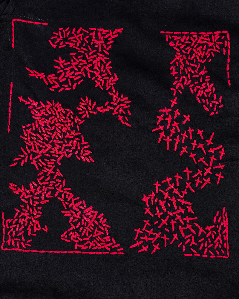 Jade Black with Shiraz Red Embroidered Super Soft Premium Cotton Shirt 1312-BLK-E025-38, 1312-BLK-E025-H-38, 1312-BLK-E025-39, 1312-BLK-E025-H-39, 1312-BLK-E025-40, 1312-BLK-E025-H-40, 1312-BLK-E025-42, 1312-BLK-E025-H-42, 1312-BLK-E025-44, 1312-BLK-E025-H-44, 1312-BLK-E025-46, 1312-BLK-E025-H-46, 1312-BLK-E025-48, 1312-BLK-E025-H-48, 1312-BLK-E025-50, 1312-BLK-E025-H-50, 1312-BLK-E025-52, 1312-BLK-E025-H-52