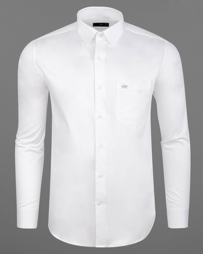 Bright White Premium Cotton Shirt