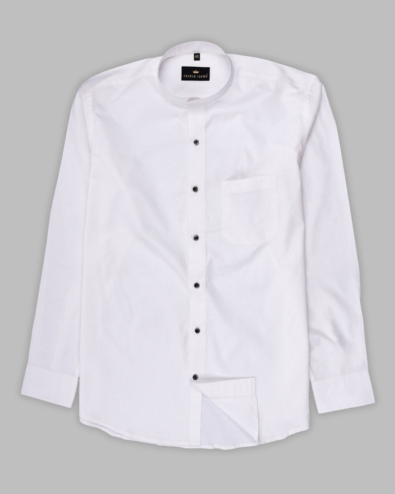 Bright White Super Soft Giza Cotton Evening Shirt