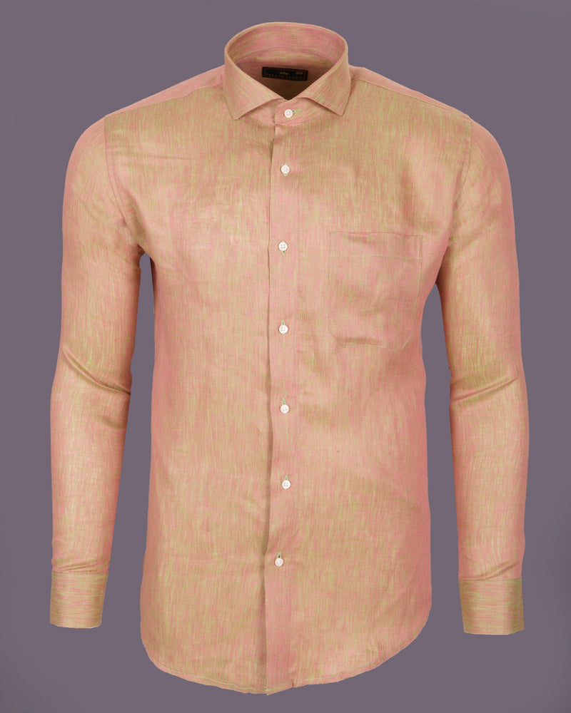 Froly Pink and Chelsea Cucumber Green Luxurious Linen Shirt 5119-38, 5119-H-38, 5119-39, 5119-H-39, 5119-40, 5119-H-40, 5119-42, 5119-H-42, 5119-44, 5119-H-44, 5119-46, 5119-H-46, 5119-48, 5119-H-48, 5119-50, 5119-H-50, 5119-52, 5119-H-52