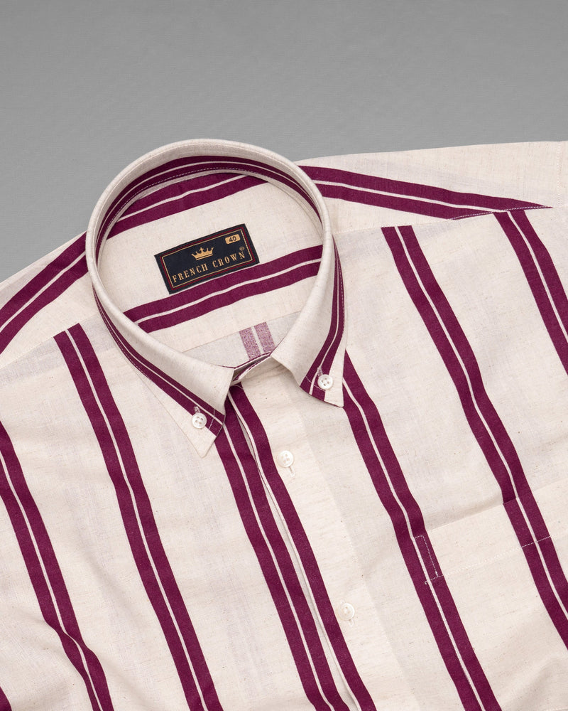 Pearl Bush with Tawny Port Striped Luxurious Linen Shirt 5264-BD-38, 5264-BD-H-38, 5264-BD-39, 5264-BD-H-39, 5264-BD-40, 5264-BD-H-40, 5264-BD-42, 5264-BD-H-42, 5264-BD-44, 5264-BD-H-44, 5264-BD-46, 5264-BD-H-46, 5264-BD-48, 5264-BD-H-48, 5264-BD-50, 5264-BD-H-50, 5264-BD-52, 5264-BD-H-52