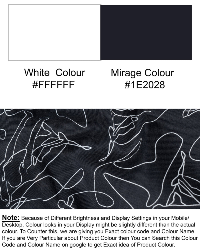 Mirage Black Dog print with Unbroken line art Royal Oxford Shirt 5405-38, 5405-H-38, 5405-39, 5405-H-39, 5405-40, 5405-H-40, 5405-42, 5405-H-42, 5405-44, 5405-H-44, 5405-46, 5405-H-46, 5405-48, 5405-H-48, 5405-50, 5405-H-50, 5405-52, 5405-H-52