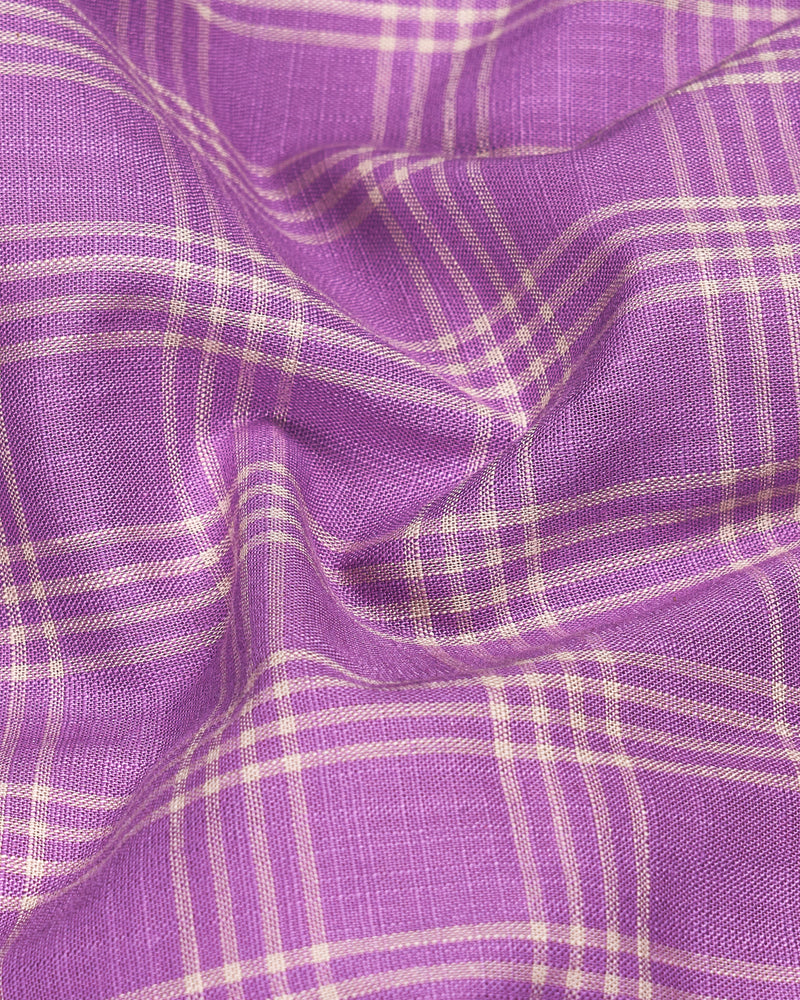 Deep Lilac Purple Checked with Spider Embroidered Luxurious Linen Kurta Shirt 5410-KS-E044-38, 5410-KS-E044-H-38, 5410-KS-E044-39, 5410-KS-E044-H-39, 5410-KS-E044-40, 5410-KS-E044-H-40, 5410-KS-E044-42, 5410-KS-E044-H-42, 5410-KS-E044-44, 5410-KS-E044-H-44, 5410-KS-E044-46, 5410-KS-E044-H-46, 5410-KS-E044-48, 5410-KS-E044-H-48, 5410-KS-E044-50, 5410-KS-E044-H-50, 5410-KS-E044-52, 5410-KS-E044-H-52