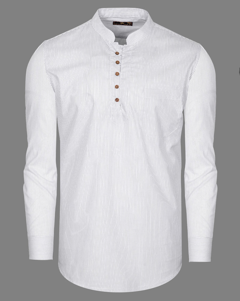 Bright White with navy Striped Premium Cotton Kurta Shirt 5462-KS-38, 5462-KS-H-38, 5462-KS-39, 5462-KS-H-39, 5462-KS-40, 5462-KS-H-40, 5462-KS-42, 5462-KS-H-42, 5462-KS-44, 5462-KS-H-44, 5462-KS-46, 5462-KS-H-46, 5462-KS-48, 5462-KS-H-48, 5462-KS-50, 5462-KS-H-50, 5462-KS-52, 5462-KS-H-52