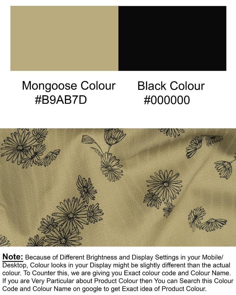 Mongoose Olive Floral Printed Dobby Textured Premium Giza Cotton Shirt 5503-BLK-38, 5503-BLK-H-38, 5503-BLK-39, 5503-BLK-H-39, 5503-BLK-40, 5503-BLK-H-40, 5503-BLK-42, 5503-BLK-H-42, 5503-BLK-44, 5503-BLK-H-44, 5503-BLK-46, 5503-BLK-H-46, 5503-BLK-48, 5503-BLK-H-48, 5503-BLK-50, 5503-BLK-H-50, 5503-BLK-52, 5503-BLK-H-52