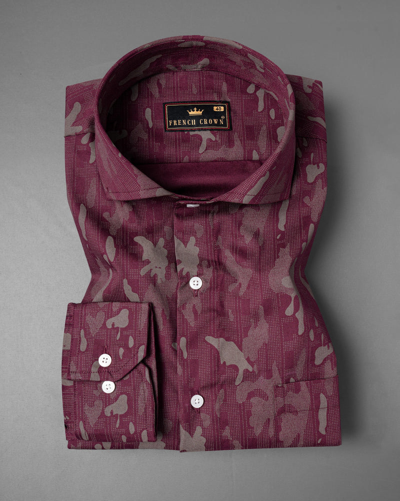 Wine Berry with Americano Camo Printed Royal Oxford Shirt 5547-CA-38, 5547-CA-H-38, 5547-CA-39, 5547-CA-H-39, 5547-CA-40, 5547-CA-H-40, 5547-CA-42, 5547-CA-H-42, 5547-CA-44, 5547-CA-H-44, 5547-CA-46, 5547-CA-H-46, 5547-CA-48, 5547-CA-H-48, 5547-CA-50, 5547-CA-H-50, 5547-CA-52, 5547-CA-H-52