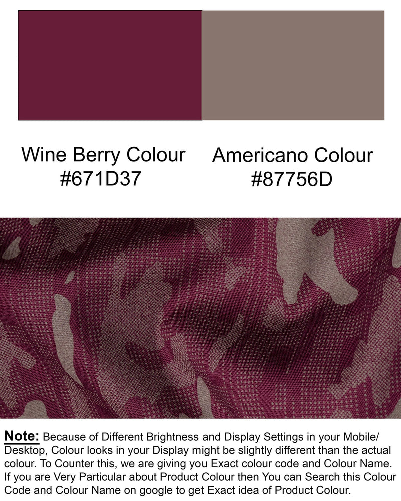 Wine Berry with Americano Camo Printed Royal Oxford Shirt 5547-CA-38, 5547-CA-H-38, 5547-CA-39, 5547-CA-H-39, 5547-CA-40, 5547-CA-H-40, 5547-CA-42, 5547-CA-H-42, 5547-CA-44, 5547-CA-H-44, 5547-CA-46, 5547-CA-H-46, 5547-CA-48, 5547-CA-H-48, 5547-CA-50, 5547-CA-H-50, 5547-CA-52, 5547-CA-H-52