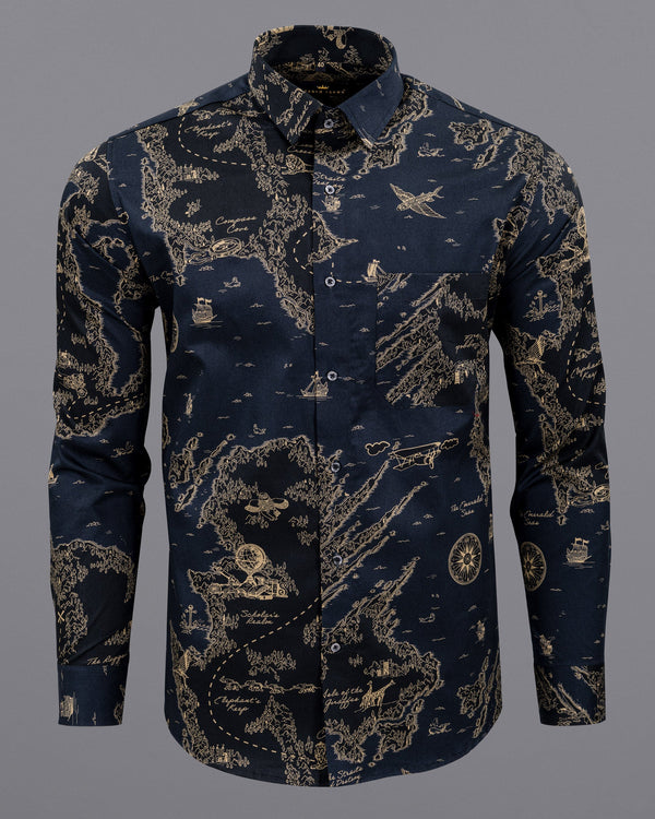 Licorice Blue with golden Map Print Royal Oxford Shirt 5563-BLK-38, 5563-BLK-H-38, 5563-BLK-39, 5563-BLK-H-39, 5563-BLK-40, 5563-BLK-H-40, 5563-BLK-42, 5563-BLK-H-42, 5563-BLK-44, 5563-BLK-H-44, 5563-BLK-46, 5563-BLK-H-46, 5563-BLK-48, 5563-BLK-H-48, 5563-BLK-50, 5563-BLK-H-50, 5563-BLK-52, 5563-BLK-H-52