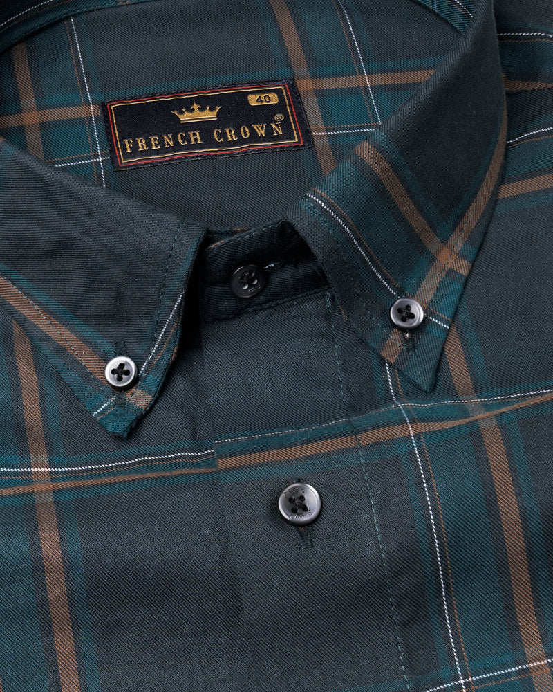 Limed Spruce Green Twill Plaid Premium Cotton Shirt 5587-BD-BLK-38, 5587-BD-BLK-H-38, 5587-BD-BLK-39, 5587-BD-BLK-H-39, 5587-BD-BLK-40, 5587-BD-BLK-H-40, 5587-BD-BLK-42, 5587-BD-BLK-H-42, 5587-BD-BLK-44, 5587-BD-BLK-H-44, 5587-BD-BLK-46, 5587-BD-BLK-H-46, 5587-BD-BLK-48, 5587-BD-BLK-H-48, 5587-BD-BLK-50, 5587-BD-BLK-H-50, 5587-BD-BLK-52, 5587-BD-BLK-H-52