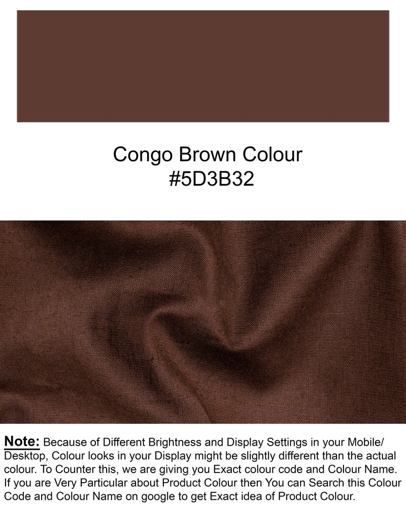 Congo Brown Luxurious Linen Shirt 5617-M-38, 5617-M-H-38, 5617-M-39, 5617-M-H-39, 5617-M-40, 5617-M-H-40, 5617-M-42, 5617-M-H-42, 5617-M-44, 5617-M-H-44, 5617-M-46, 5617-M-H-46, 5617-M-48, 5617-M-H-48, 5617-M-50, 5617-M-H-50, 5617-M-52, 5617-M-H-52