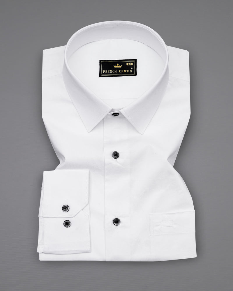 Bright White Premium Cotton Shirt