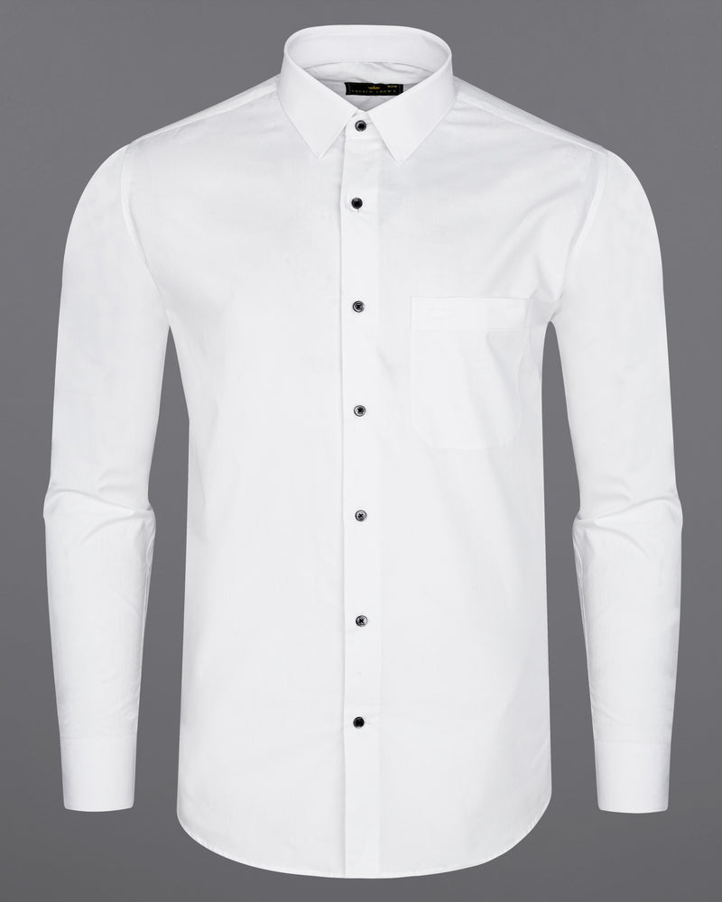 Bright White Premium Cotton Shirt