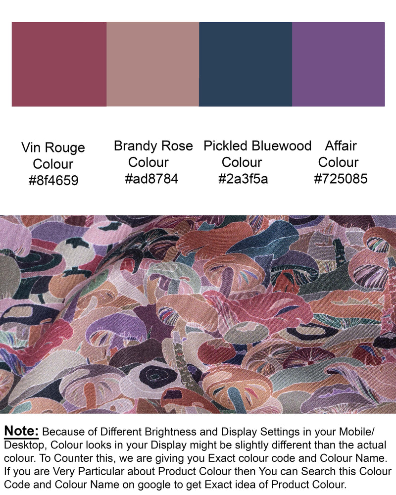 Vin Rouge Pink with Affair purple Mushroom Printed Premium Cotton Shirt 5661-BLK-38, 5661-BLK-H-38, 5661-BLK-39, 5661-BLK-H-39, 5661-BLK-40, 5661-BLK-H-40, 5661-BLK-42, 5661-BLK-H-42, 5661-BLK-44, 5661-BLK-H-44, 5661-BLK-46, 5661-BLK-H-46, 5661-BLK-48, 5661-BLK-H-48, 5661-BLK-50, 5661-BLK-H-50, 5661-BLK-52, 5661-BLK-H-52