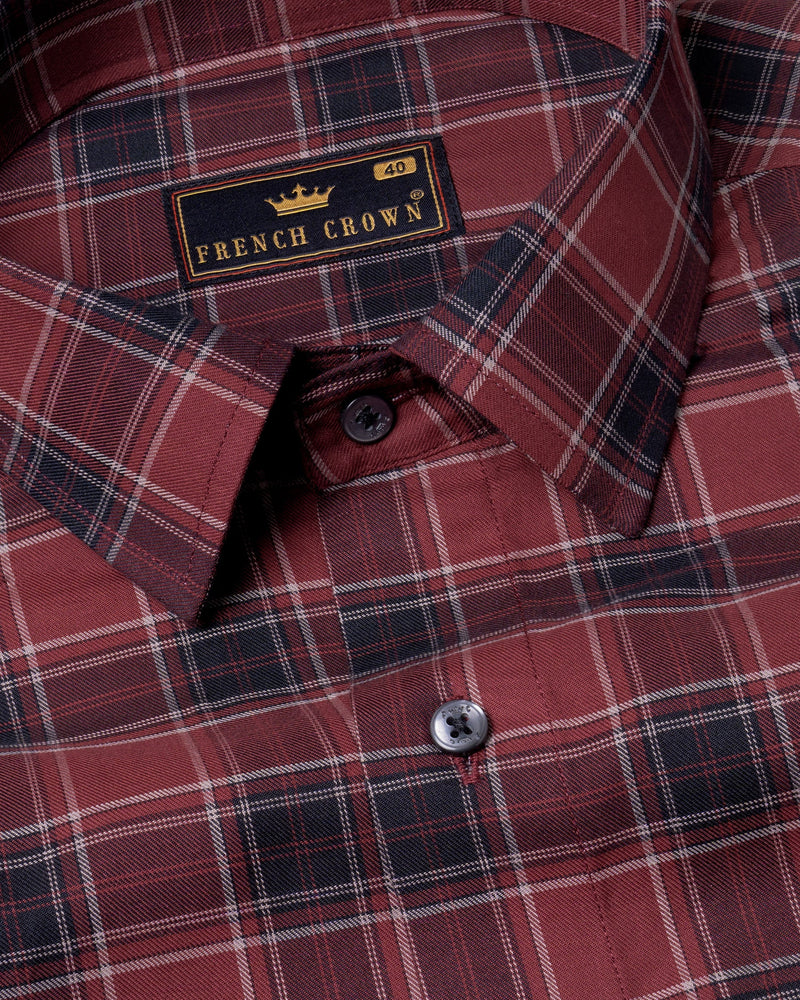 Rust Twill Plaid Premium Cotton Shirt 5662-BLK-38, 5662-BLK-H-38, 5662-BLK-39, 5662-BLK-H-39, 5662-BLK-40, 5662-BLK-H-40, 5662-BLK-42, 5662-BLK-H-42, 5662-BLK-44, 5662-BLK-H-44, 5662-BLK-46, 5662-BLK-H-46, 5662-BLK-48, 5662-BLK-H-48, 5662-BLK-50, 5662-BLK-H-50, 5662-BLK-52, 5662-BLK-H-52