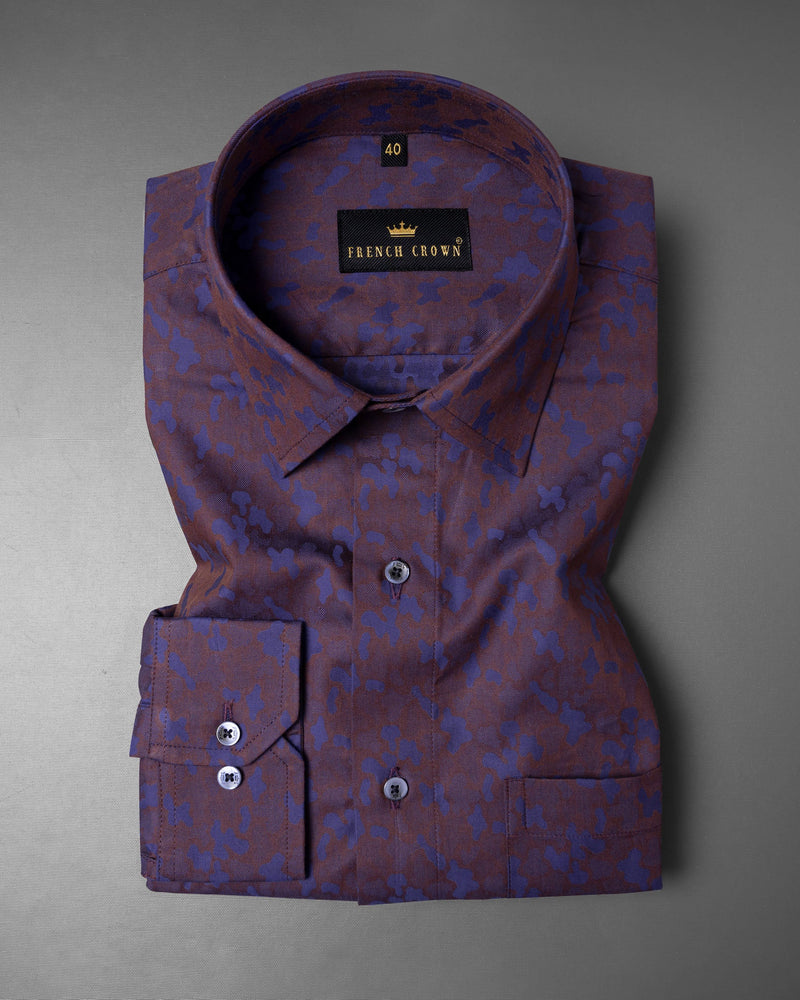 Tawny Port Brown with East Bay Blue Camo Jacquard Textured Premium Giza Cotton Shirt 5688-BLE-38, 5688-BLE-H-38, 5688-BLE-39, 5688-BLE-H-39, 5688-BLE-40, 5688-BLE-H-40, 5688-BLE-42, 5688-BLE-H-42, 5688-BLE-44, 5688-BLE-H-44, 5688-BLE-46, 5688-BLE-H-46, 5688-BLE-48, 5688-BLE-H-48, 5688-BLE-50, 5688-BLE-H-50, 5688-BLE-52, 5688-BLE-H-52