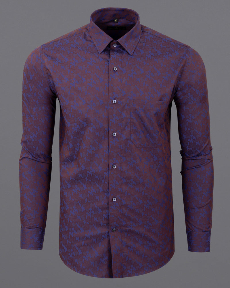 Tawny Port Brown with East Bay Blue Camo Jacquard Textured Premium Giza Cotton Shirt 5688-BLE-38, 5688-BLE-H-38, 5688-BLE-39, 5688-BLE-H-39, 5688-BLE-40, 5688-BLE-H-40, 5688-BLE-42, 5688-BLE-H-42, 5688-BLE-44, 5688-BLE-H-44, 5688-BLE-46, 5688-BLE-H-46, 5688-BLE-48, 5688-BLE-H-48, 5688-BLE-50, 5688-BLE-H-50, 5688-BLE-52, 5688-BLE-H-52