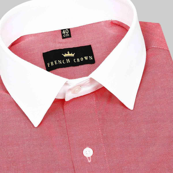 Punch Pink With White collar