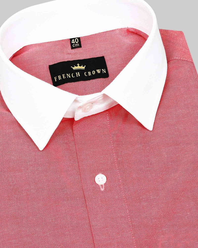 Punch Pink With White collar