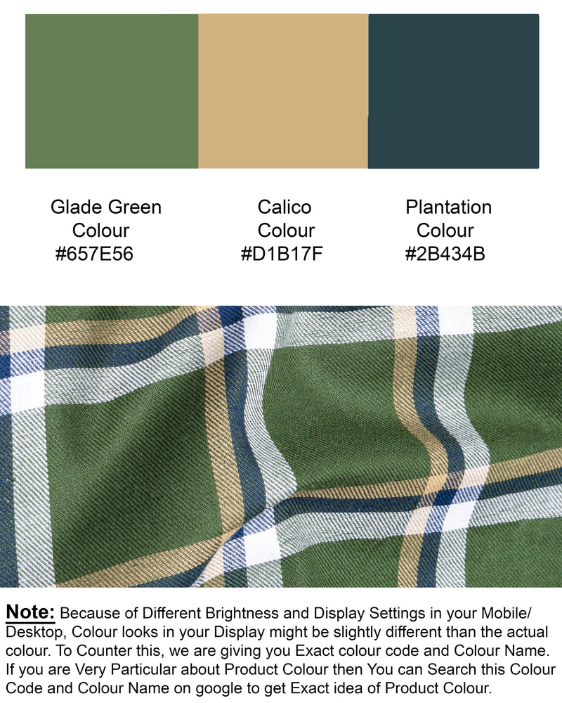 Glade Green Twill Plaid Premium Cotton Shirt 5704-GR-38, 5704-GR-H-38, 5704-GR-39, 5704-GR-H-39, 5704-GR-40, 5704-GR-H-40, 5704-GR-42, 5704-GR-H-42, 5704-GR-44, 5704-GR-H-44, 5704-GR-46, 5704-GR-H-46, 5704-GR-48, 5704-GR-H-48, 5704-GR-50, 5704-GR-H-50, 5704-GR-52, 5704-GR-H-52
