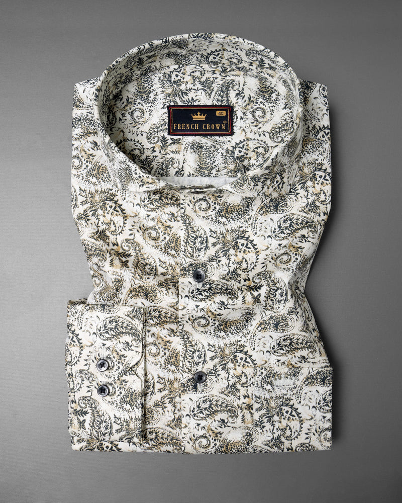 White Smoke Paisley Printed Premium Satin Shirt 5736-CA-BLK-38, 5736-CA-BLK-H-38, 5736-CA-BLK-39, 5736-CA-BLK-H-39, 5736-CA-BLK-40, 5736-CA-BLK-H-40, 5736-CA-BLK-42, 5736-CA-BLK-H-42, 5736-CA-BLK-44, 5736-CA-BLK-H-44, 5736-CA-BLK-46, 5736-CA-BLK-H-46, 5736-CA-BLK-48, 5736-CA-BLK-H-48, 5736-CA-BLK-50, 5736-CA-BLK-H-50, 5736-CA-BLK-52, 5736-CA-BLK-H-52