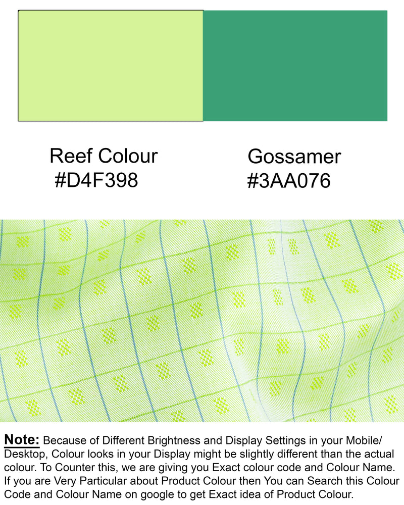 Reef Green windowpane Dobby Textured Premium Giza Cotton Shirt 5739-CA-38, 5739-CA-H-38, 5739-CA-39, 5739-CA-H-39, 5739-CA-40, 5739-CA-H-40, 5739-CA-42, 5739-CA-H-42, 5739-CA-44, 5739-CA-H-44, 5739-CA-46, 5739-CA-H-46, 5739-CA-48, 5739-CA-H-48, 5739-CA-50, 5739-CA-H-50, 5739-CA-52, 5739-CA-H-52