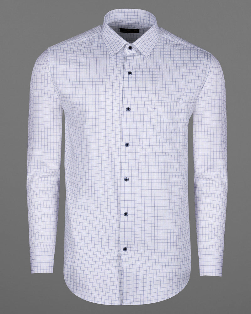 Bright White with Scampi Blue windowpane Dobby textured Premium Giza Cotton shirt 5790-BLE-38, 5790-BLE-H-38, 5790-BLE-39, 5790-BLE-H-39, 5790-BLE-40, 5790-BLE-H-40, 5790-BLE-42, 5790-BLE-H-42, 5790-BLE-44, 5790-BLE-H-44, 5790-BLE-46, 5790-BLE-H-46, 5790-BLE-48, 5790-BLE-H-48, 5790-BLE-50, 5790-BLE-H-50, 5790-BLE-52, 5790-BLE-H-52