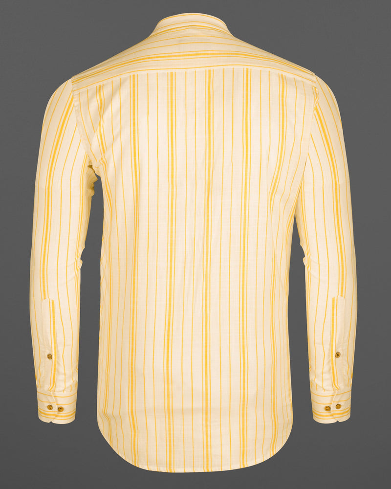 Albescent White with Goldenrod Striped Luxurious Linen Shirt 5813-KS-38, 5813-KS-H-38, 5813-KS-39, 5813-KS-H-39, 5813-KS-40, 5813-KS-H-40, 5813-KS-42, 5813-KS-H-42, 5813-KS-44, 5813-KS-H-44, 5813-KS-46, 5813-KS-H-46, 5813-KS-48, 5813-KS-H-48, 5813-KS-50, 5813-KS-H-50, 5813-KS-52, 5813-KS-H-52