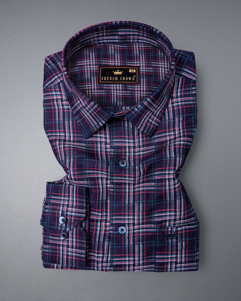 Pacific Blue and Lipstick Red Plaid Twill Textured Premium Cotton Shirt 5828-BLE-38, 5828-BLE-H-38, 5828-BLE-39, 5828-BLE-H-39, 5828-BLE-40, 5828-BLE-H-40, 5828-BLE-42, 5828-BLE-H-42, 5828-BLE-44, 5828-BLE-H-44, 5828-BLE-46, 5828-BLE-H-46, 5828-BLE-48, 5828-BLE-H-48, 5828-BLE-50, 5828-BLE-H-50, 5828-BLE-52, 5828-BLE-H-52