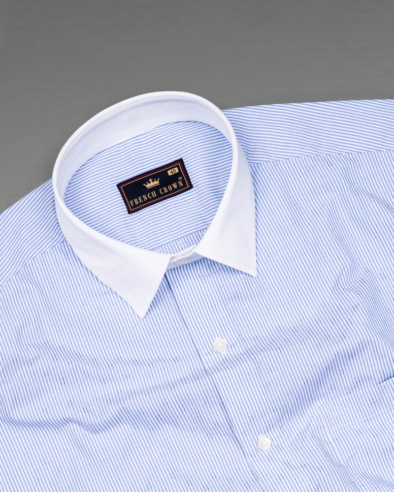 Sky Blue Pinstriped with White Collar Dobby Premium Giza Cotton Shirt 5849-WCC-38, 5849-WCC-H-38, 5849-WCC-39, 5849-WCC-H-39, 5849-WCC-40, 5849-WCC-H-40, 5849-WCC-42, 5849-WCC-H-42, 5849-WCC-44, 5849-WCC-H-44, 5849-WCC-46, 5849-WCC-H-46, 5849-WCC-48, 5849-WCC-H-48, 5849-WCC-50, 5849-WCC-H-50, 5849-WCC-52, 5849-WCC-H-52