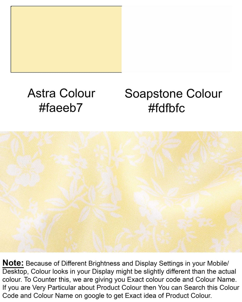 Astra Yellow Floral Printed Premium Tencel Shirt 5856-KS-38, 5856-KS-H-38, 5856-KS-39, 5856-KS-H-39, 5856-KS-40, 5856-KS-H-40, 5856-KS-42, 5856-KS-H-42, 5856-KS-44, 5856-KS-H-44, 5856-KS-46, 5856-KS-H-46, 5856-KS-48, 5856-KS-H-48, 5856-KS-50, 5856-KS-H-50, 5856-KS-52, 5856-KS-H-52