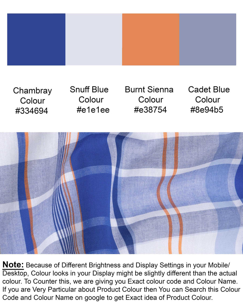 Chambray and Dark Blue Plaid Premium Cotton Shirt 5869-BD-38, 5869-BD-H-38, 5869-BD-39, 5869-BD-H-39, 5869-BD-40, 5869-BD-H-40, 5869-BD-42, 5869-BD-H-42, 5869-BD-44, 5869-BD-H-44, 5869-BD-46, 5869-BD-H-46, 5869-BD-48, 5869-BD-H-48, 5869-BD-50, 5869-BD-H-50, 5869-BD-52, 5869-BD-H-52