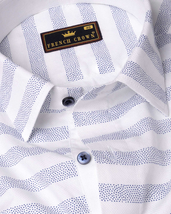 White and Scampi Blue Printed Striped Dobby Textured Giza Cotton Shirt 5927-CLOTH-P-BLE-38, 5927-CLOTH-P-BLE-H-38, 5927-CLOTH-P-BLE-39, 5927-CLOTH-P-BLE-H-39, 5927-CLOTH-P-BLE-40, 5927-CLOTH-P-BLE-H-40, 5927-CLOTH-P-BLE-42, 5927-CLOTH-P-BLE-H-42, 5927-CLOTH-P-BLE-44, 5927-CLOTH-P-BLE-H-44, 5927-CLOTH-P-BLE-46, 5927-CLOTH-P-BLE-H-46, 5927-CLOTH-P-BLE-48, 5927-CLOTH-P-BLE-H-48, 5927-CLOTH-P-BLE-50, 5927-CLOTH-P-BLE-H-50, 5927-CLOTH-P-BLE-52, 5927-CLOTH-P-BLE-H-52