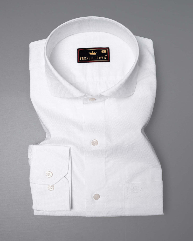 Bright White Dobby Textured Premium Giza Cotton Shirt 5934-CA-38, 5934-CA-H-38, 5934-CA-39, 5934-CA-H-39, 5934-CA-40, 5934-CA-H-40, 5934-CA-42, 5934-CA-H-42, 5934-CA-44, 5934-CA-H-44, 5934-CA-46, 5934-CA-H-46, 5934-CA-48, 5934-CA-H-48, 5934-CA-50, 5934-CA-H-50, 5934-CA-52, 5934-CA-H-52