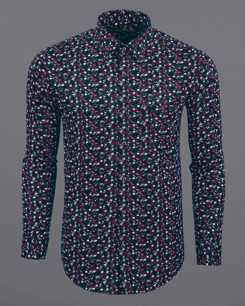Sapphire Blue Floral Printed Royal Oxford Shirt 5960-MN-38, 5960-MN-H-38, 5960-MN-39, 5960-MN-H-39, 5960-MN-40, 5960-MN-H-40, 5960-MN-42, 5960-MN-H-42, 5960-MN-44, 5960-MN-H-44, 5960-MN-46, 5960-MN-H-46, 5960-MN-48, 5960-MN-H-48, 5960-MN-50, 5960-MN-H-50, 5960-MN-52, 5960-MN-H-52