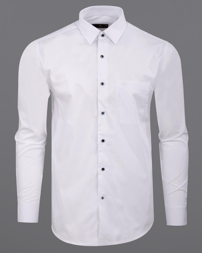 Bright White Navy Buttoned Premium Cotton Shirt 6023-BLE-38,6023-BLE-H-38,6023-BLE-39,6023-BLE-H-39,6023-BLE-40,6023-BLE-H-40,6023-BLE-42,6023-BLE-H-42,6023-BLE-44,6023-BLE-H-44,6023-BLE-46,6023-BLE-H-46,6023-BLE-48,6023-BLE-H-48,6023-BLE-50,6023-BLE-H-50,6023-BLE-52,6023-BLE-H-52