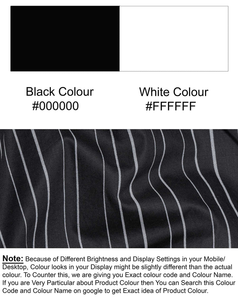 Jade Black Striped Super Soft Premium Cotton Shirt 6046-BLK-38, 6046-BLK-H-38, 6046-BLK-39, 6046-BLK-H-39, 6046-BLK-40, 6046-BLK-H-40, 6046-BLK-42, 6046-BLK-H-42, 6046-BLK-44, 6046-BLK-H-44, 6046-BLK-46, 6046-BLK-H-46, 6046-BLK-48, 6046-BLK-H-48, 6046-BLK-50, 6046-BLK-H-50, 6046-BLK-52, 6046-BLK-H-52