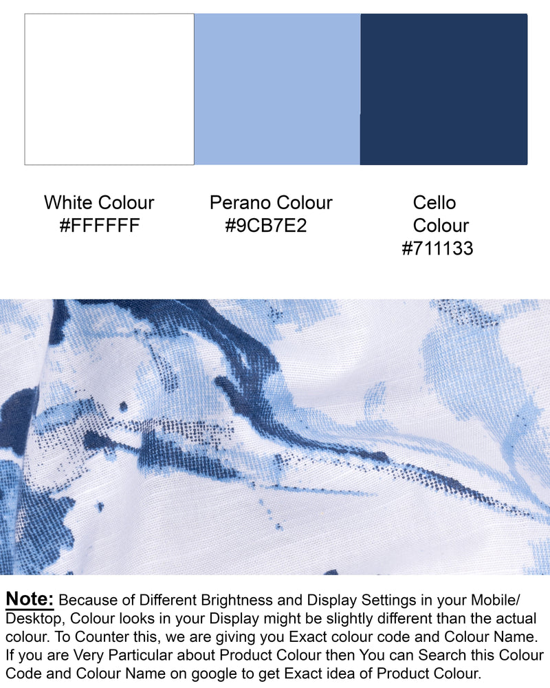 Bright White with tonal blue painting art Printed Luxurious Linen Shirt 6052-BLE-38, 6052-BLE-H-38, 6052-BLE-39, 6052-BLE-H-39, 6052-BLE-40, 6052-BLE-H-40, 6052-BLE-42, 6052-BLE-H-42, 6052-BLE-44, 6052-BLE-H-44, 6052-BLE-46, 6052-BLE-H-46, 6052-BLE-48, 6052-BLE-H-48, 6052-BLE-50, 6052-BLE-H-50, 6052-BLE-52, 6052-BLE-H-52