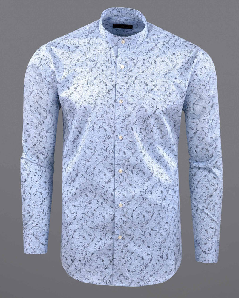 Botticelli Blue Printed Super Soft Premium Cotton Shirt 6083-M-38, 6083-M-H-38, 6083-M-39, 6083-M-H-39, 6083-M-40, 6083-M-H-40, 6083-M-42, 6083-M-H-42, 6083-M-44, 6083-M-H-44, 6083-M-46, 6083-M-H-46, 6083-M-48, 6083-M-H-48, 6083-M-50, 6083-M-H-50, 6083-M-52, 6083-M-H-52